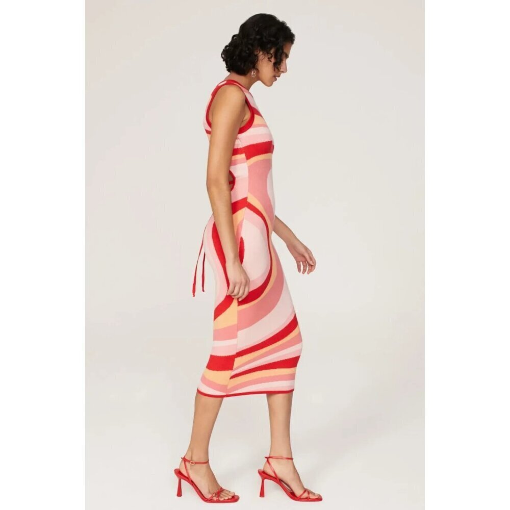 Louna Swirl Backless knit Dress